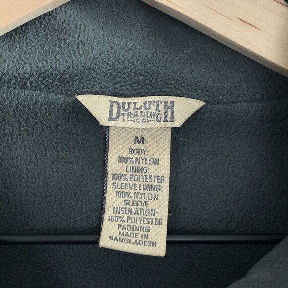 Duluth Trading Nylon Jacket Blue Fleece Lined Full Zip Snap Button Womens Medium - Picture 9 of 9